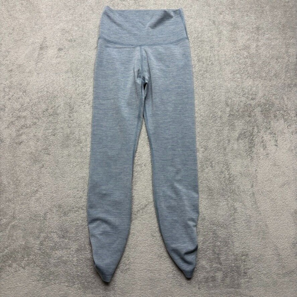 Nike Dri Fit Leggings Womens XS Blue High Rise 7/8 Length Ruched Yoga DD1939-491